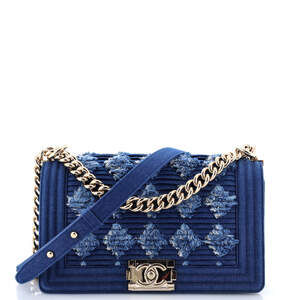 Chanel Boy Flap Bag Pleated Fringe #205916C40B